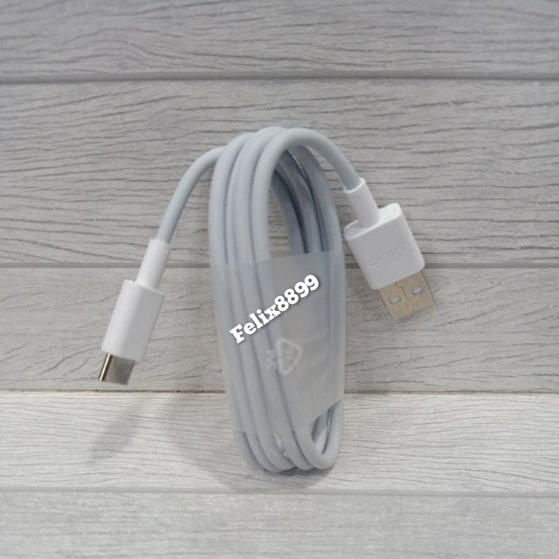 Kabel Data Charger Vivo Y30 Y30i Y50 Y51 Y51A Original USB Type C Fast Charging