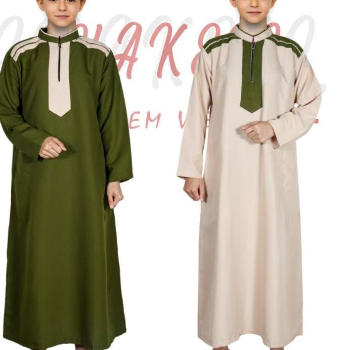 Terbaru - shakeil - Baju Gamis Anak / Jubah Anak Laki Laki Umur 2 - 12 Tahun ✔