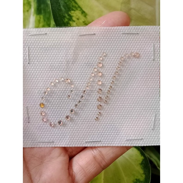 Logo huruf hijab copy Swarovski