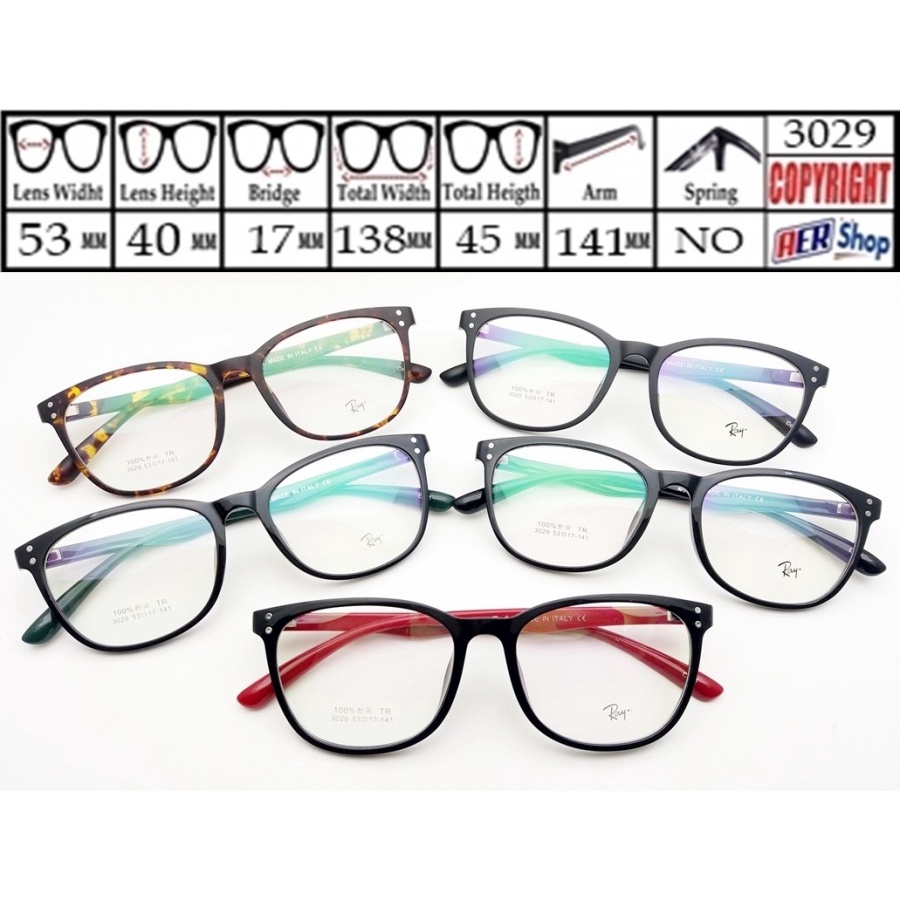3029. Frame kacamata minus bulat frame kacamata elastis sport unisex