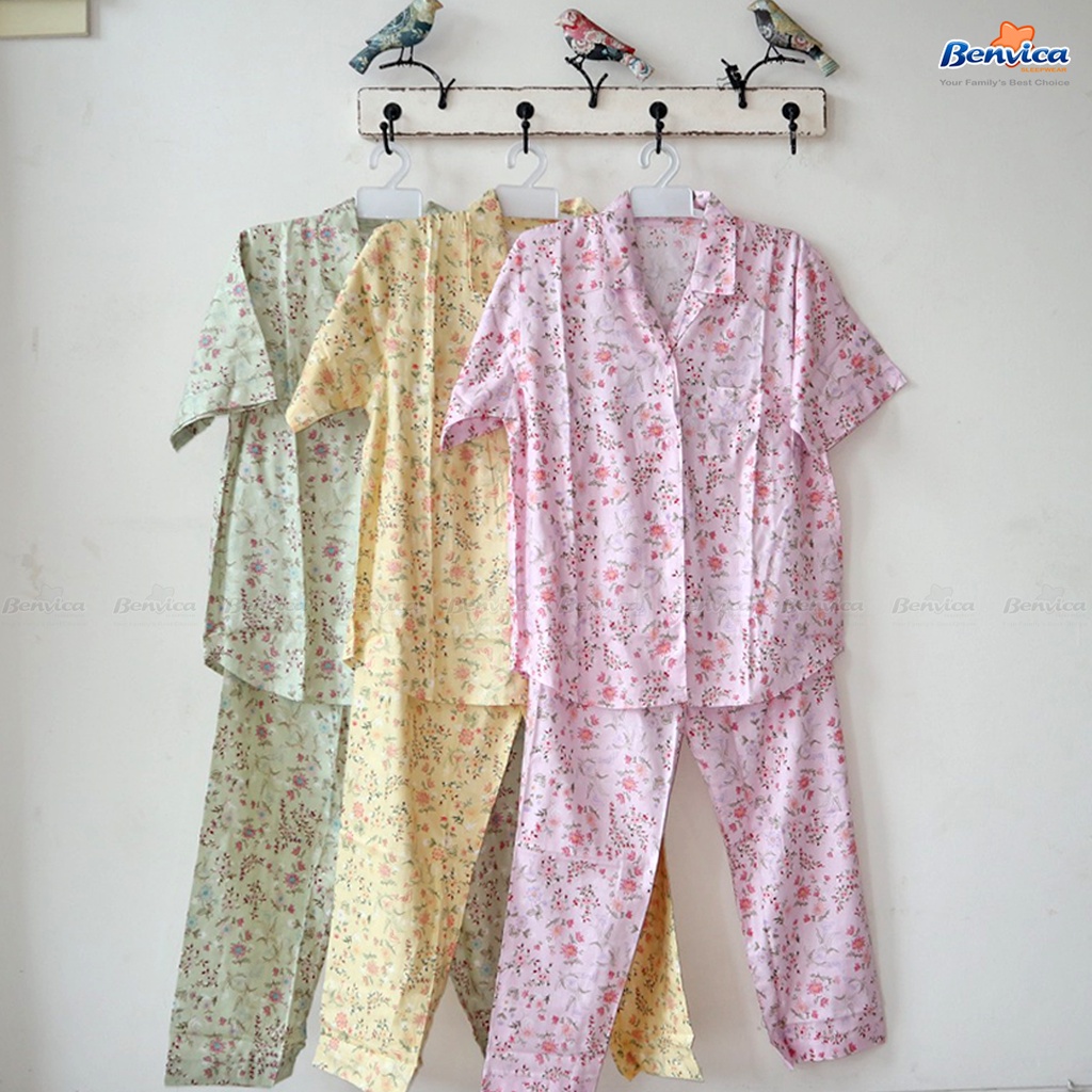 BAJU TIDUR DEWASA CELANA PANJANG KATUN JEPANG TERES ALL SIZE ADEM BANYAK MOTIF - C