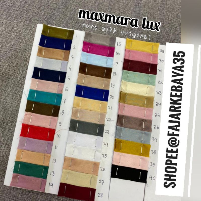 Bahan silk / bahan maxmara / kain silky / maxmara