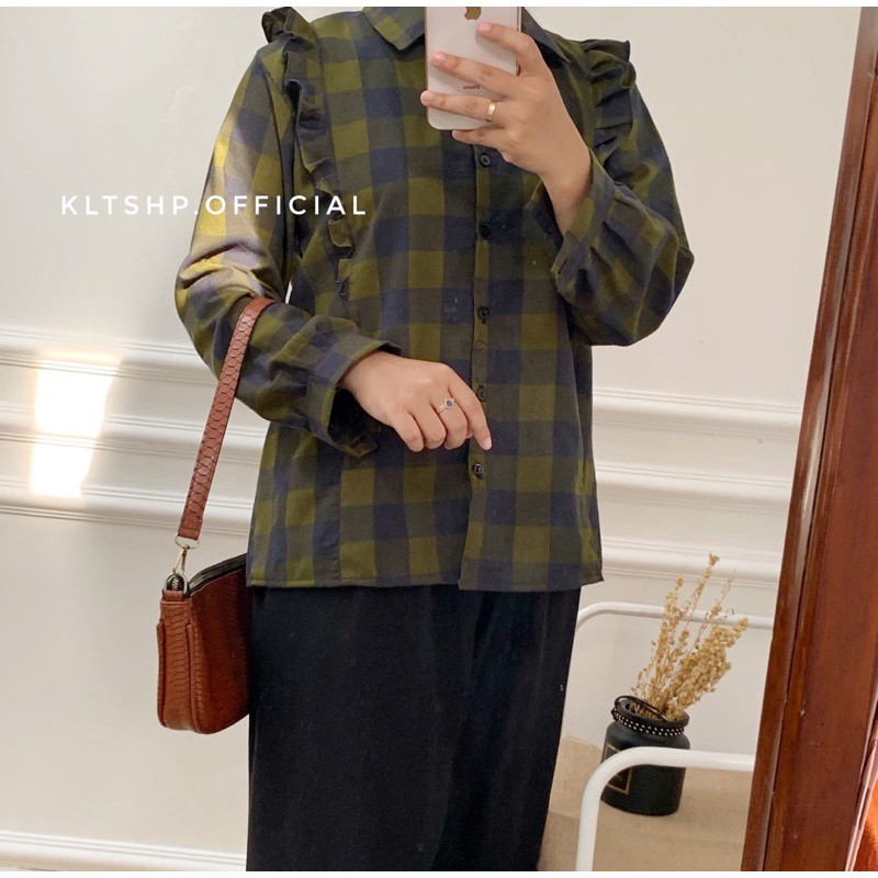 BLOUSE KOTAK RUFFLE//FENA TOP