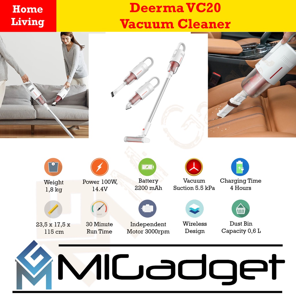 Deerma VC20 VC20S Wireless / Cordless Handheld Vacuum Cleaner