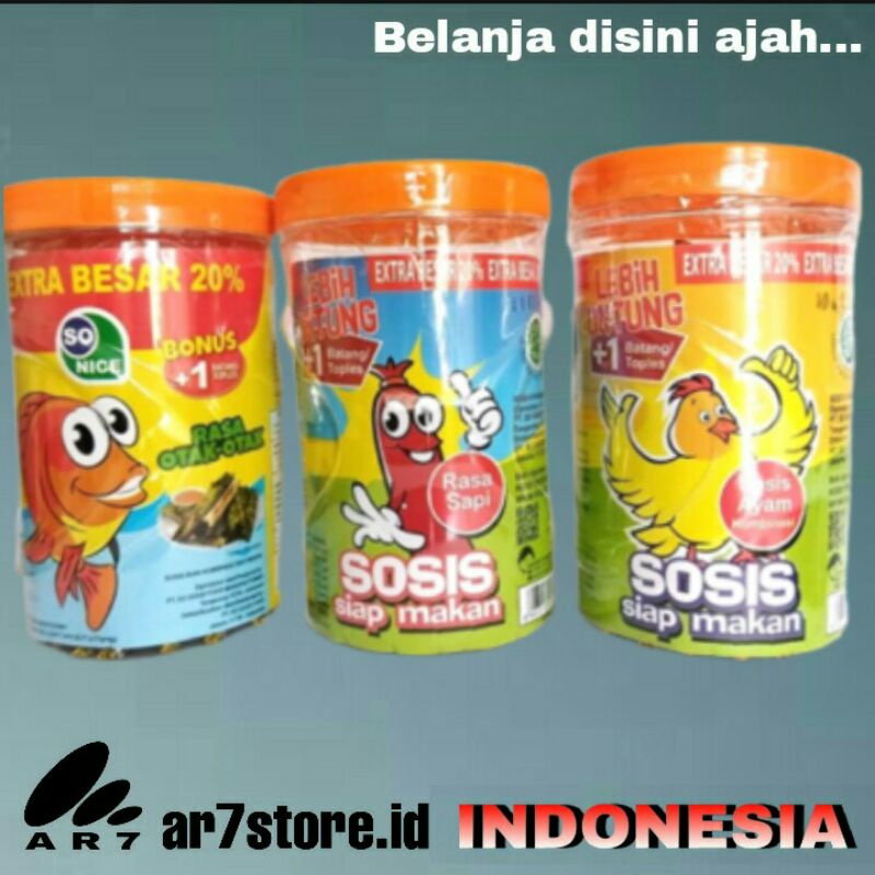 

SO NICE sosis toples 525 gr isi 24 pcs