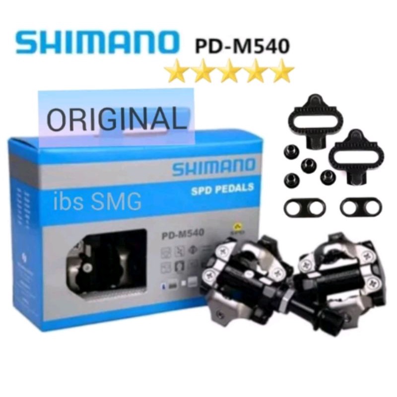 Original Pedal Cleat Shimano PD-M540 . Sepeda MTB Pedals Sepeda Clip M 540 L Sepeda Sepatu Mtb gunung mountain bike bicycle pedal pedals