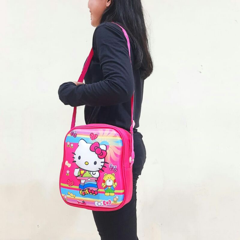 TAS SLEMPANG ANAK / TAS SELEMPANG KARAKTER  TAS TIMBUL 3D  TAS SLINGBAG ANAK