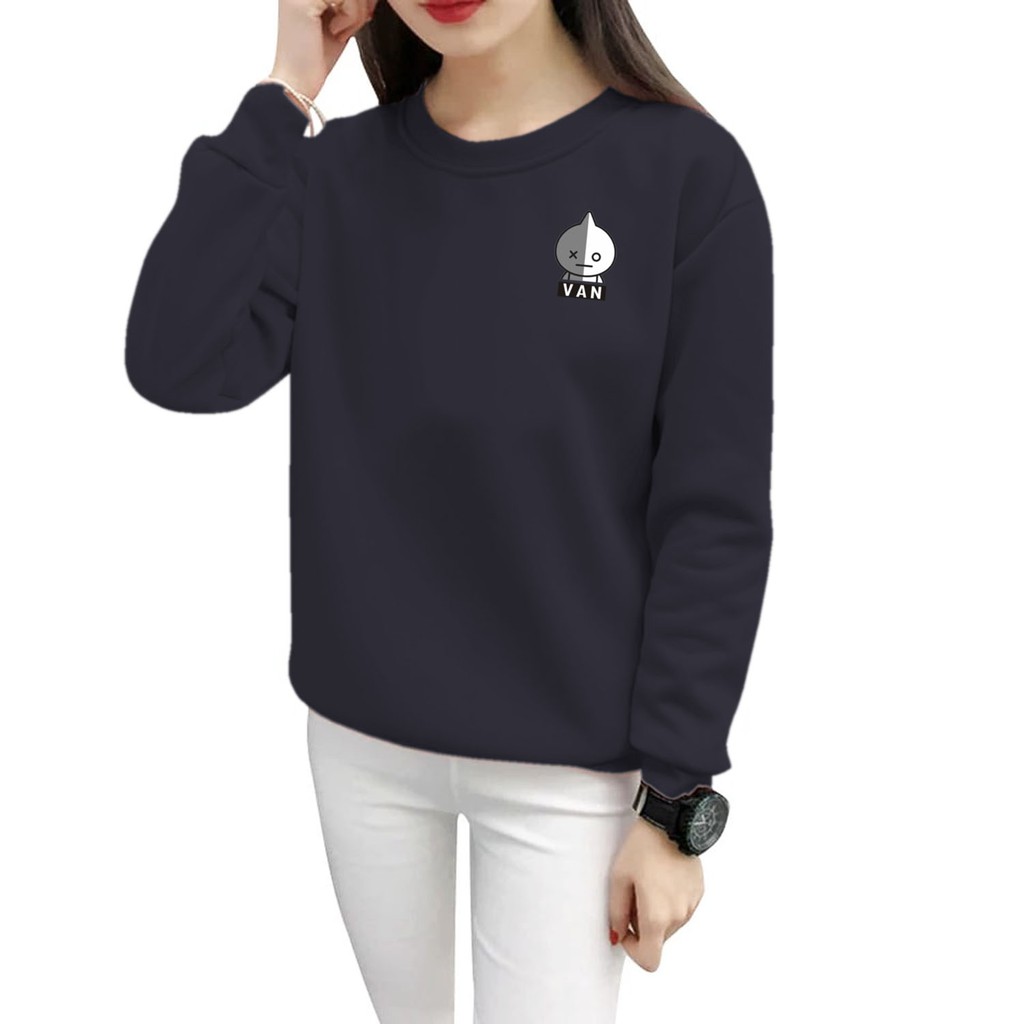 Bess - Sweater Murah Wanita / Sweater Lengan Panjang VAN LOGO