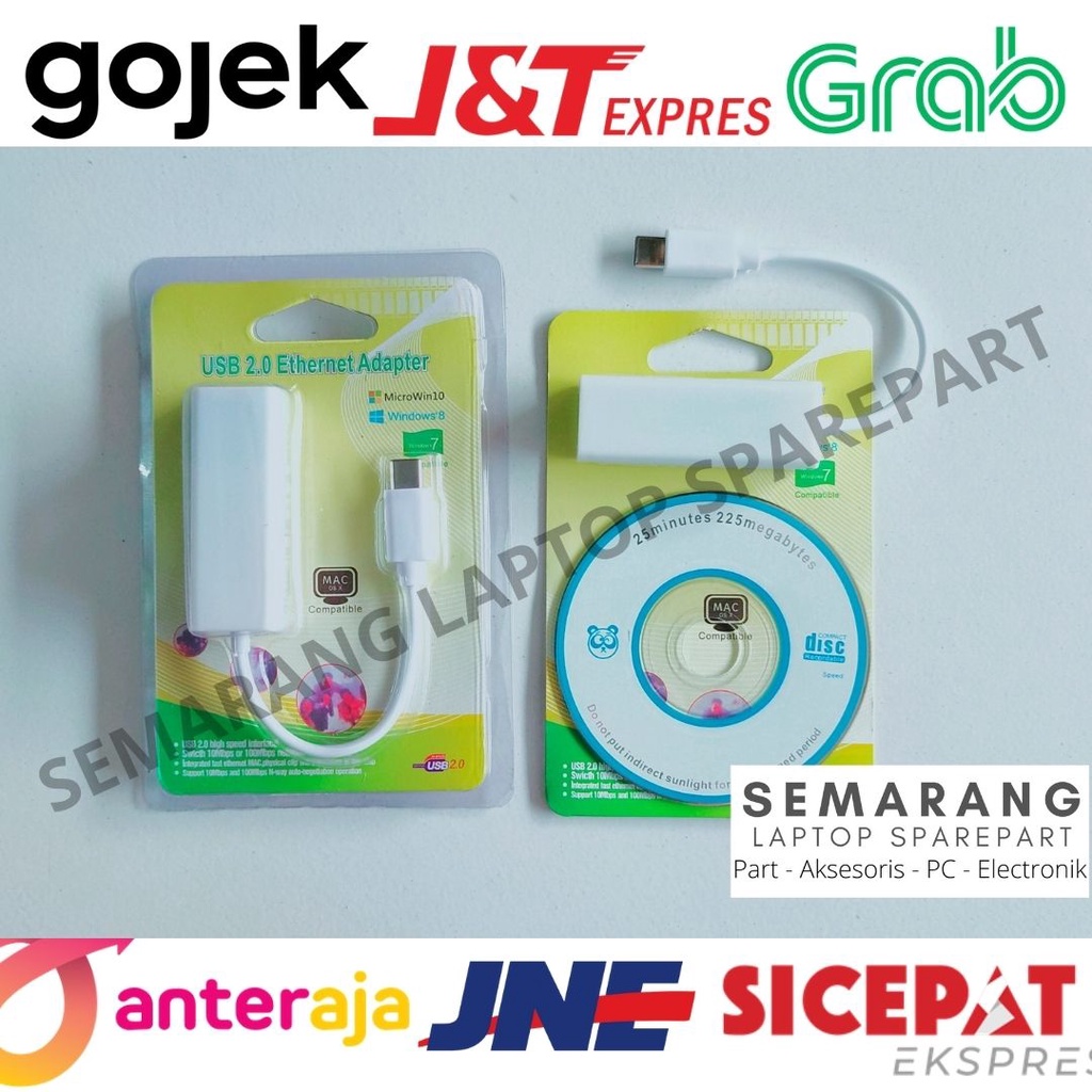 CONVERTER USB TYPE C TO LAN Adapter Konektor Kabel to Ethernet Tipe C