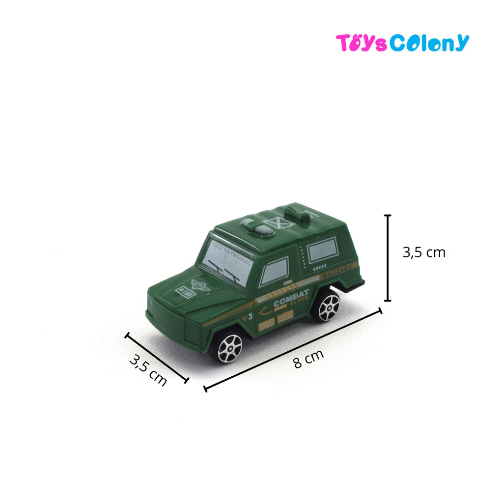 MAINAN ANAK MOBIL TANK TENTARA ISI 4PCS BUKAN DIECAST PULL BACK