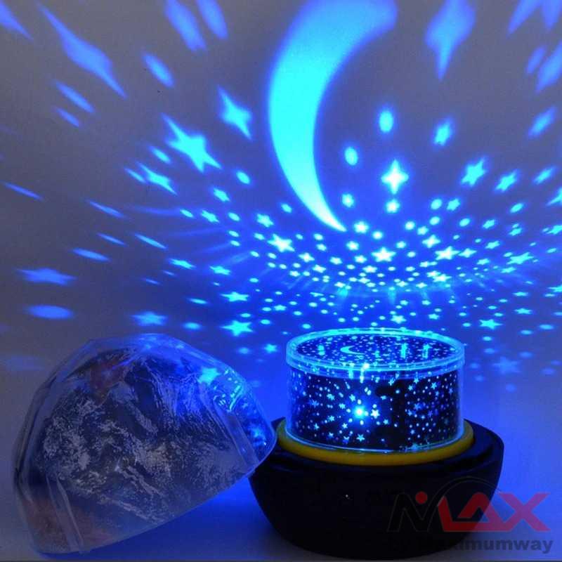 Lampu Tidur Anak proyektor planet langit malam tidur bintang bertaburan CISTWIN Lampu Proyektor Tidur Cahaya Planet Rotate 5 Film - PT-521 starry sky projector Planet Magic Projector Toy Earth Universe Rotate Flashing Star Kids Baby Christmas