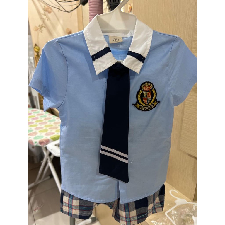 Setelan Anak Laki Laki Motif School Boy Biru