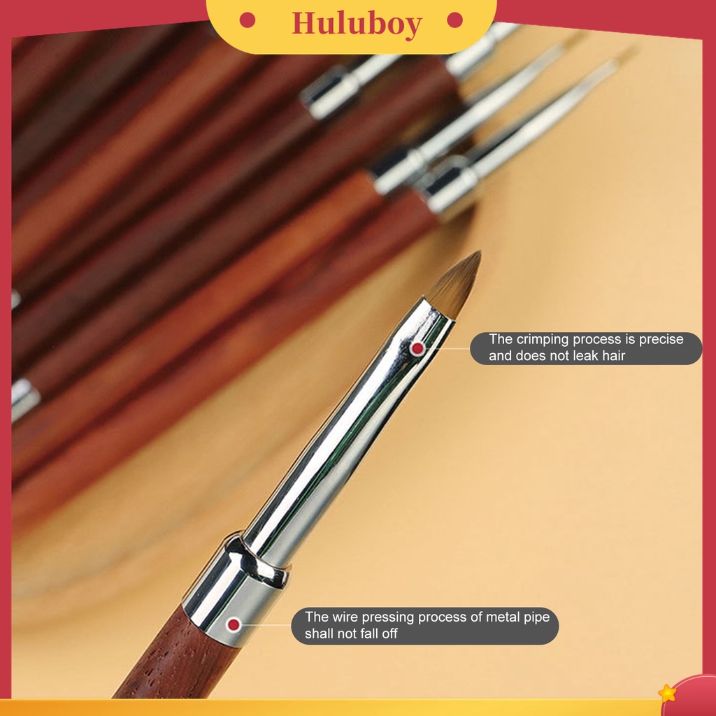 Huluboy Huluboy♡ Brush Liner Kuku Ultra Tipis Gagang Ergonomis Reusable Untuk Nail Art / Manicure