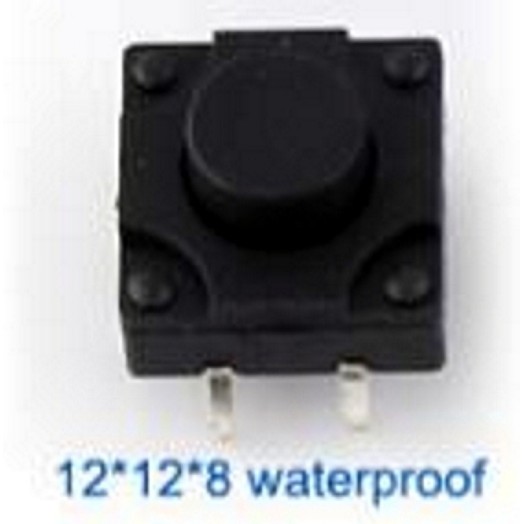 Tact Switch Waterproof 12x12x8 mm Saklar Kecil Micro On Off