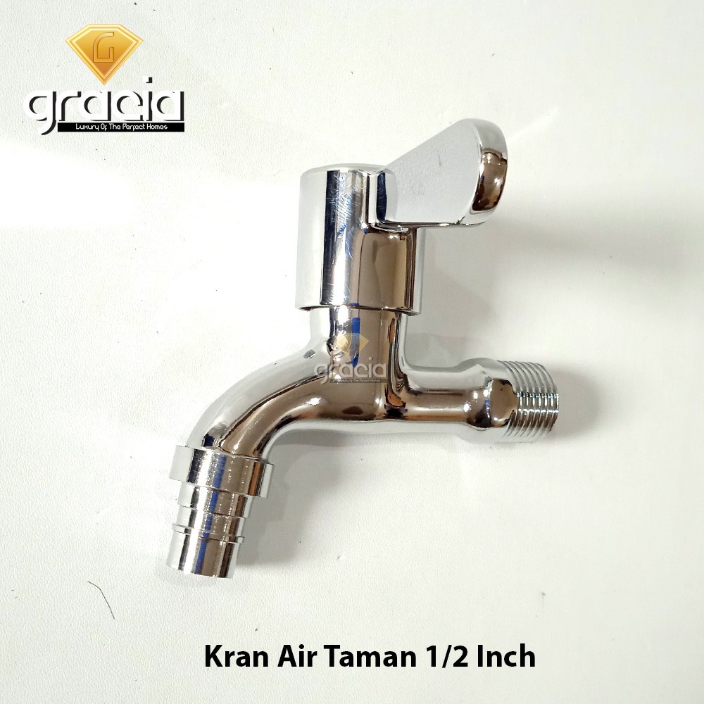 Kran Tembok Taman Keran 1/2inch Handle Engkol Lancip GRACIA Keran Air