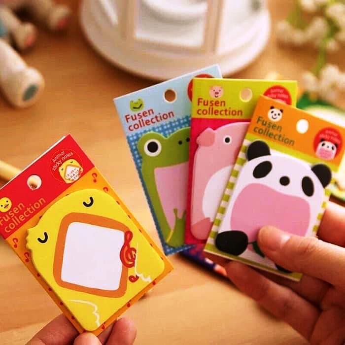 Memo Sticky Notes Zoo Animal Buku Catatan Kecil Mini Book Karakter Lucu - MKM