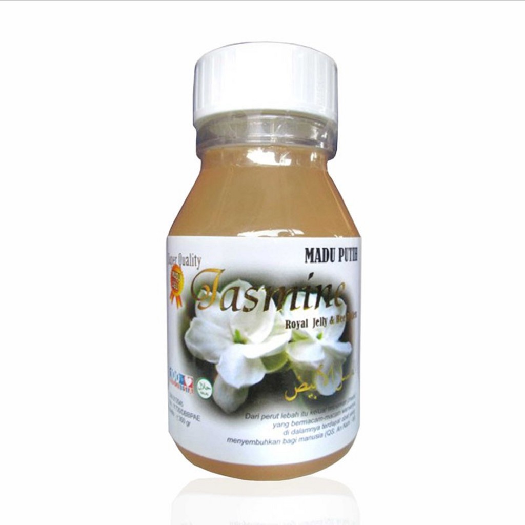 

Madu Putih Jasmine Madu Hutan Sumbawa Royal Jelly plus Bee Pollen 350gr Original