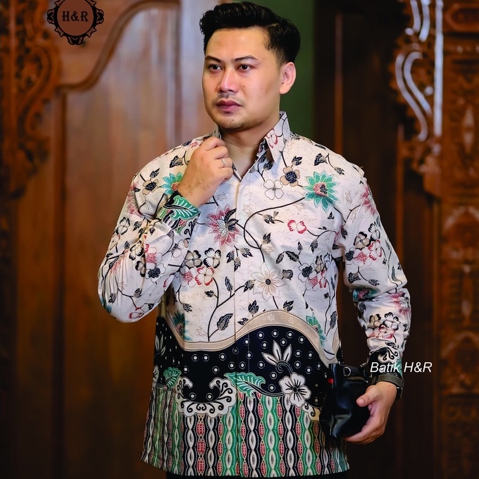 Baju Batik Pria Lengan Panjang Kemeja Batik Pria Batik Premium Kemeja Cowok Batik modern Baju Pria