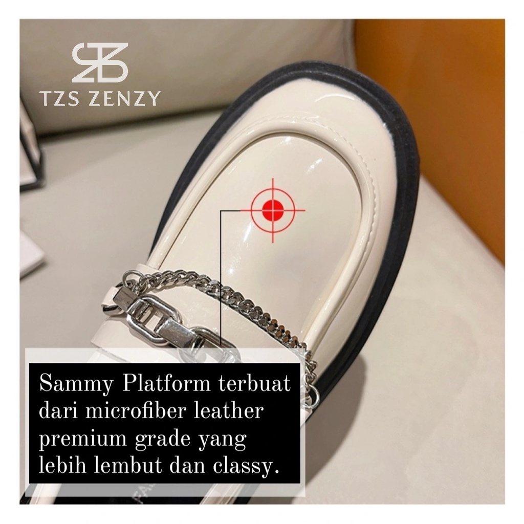 NEW ARRIVAL TZS ZENZY SAMMY PLATFORM - SEPATU PLATFORM WANITA - SEPATU LOAFERS WANITA - SEPATU