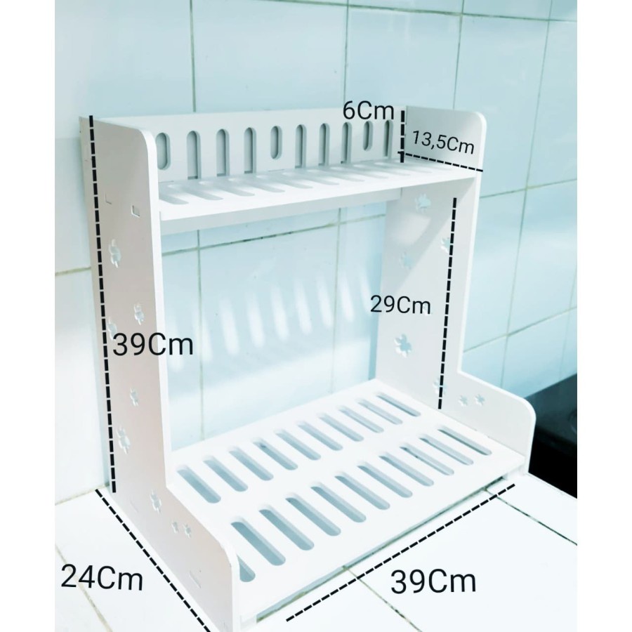 Rak Bumbu Dapur Penyimpanan Bumbu Serbaguna Rak Susun Rak Botol Rempah-rempah  Tempat Bumbu Susun Botol Rak Toples Mini Bahan Kombinasi  Rak dapur Berdiri 2 Tingkat Serbaguna Rak bumbu dengan Rak Talenan Tempat Sendok Kitchen Set Organizer Dapur Aesthetic