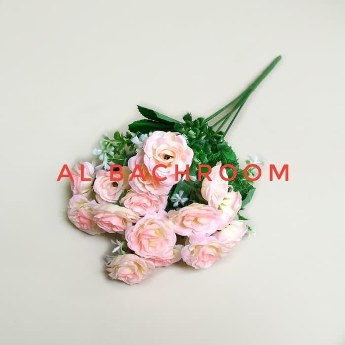 Bunga mawar plastik B8032 bunga artificial dekorasi rumah B8032 bunga mawar artificial home decor-3