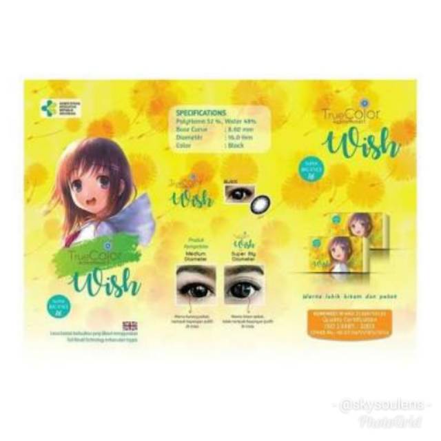 Softlens wish diameter 16mm / Softlense /Softlen wish