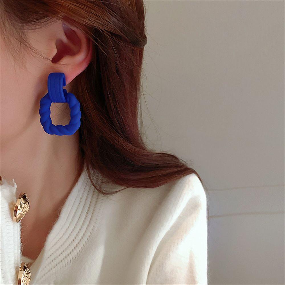 R-bunga Anting Wanita Fashion Rantai Anting 2022baru Geometris Menjuntai Anting Stud