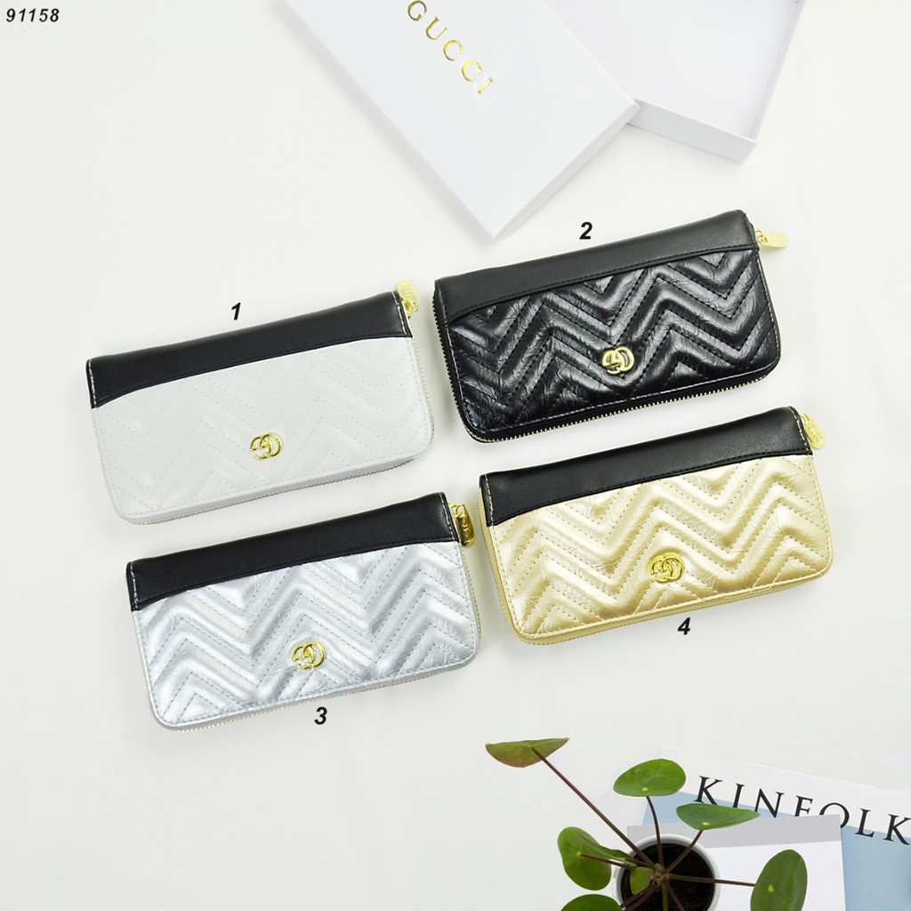 DOMPET GUCCI ZIPPER 91158 LAV DOMPET WANITA DOMPET MURAH BATAM DOMPET IMPORT