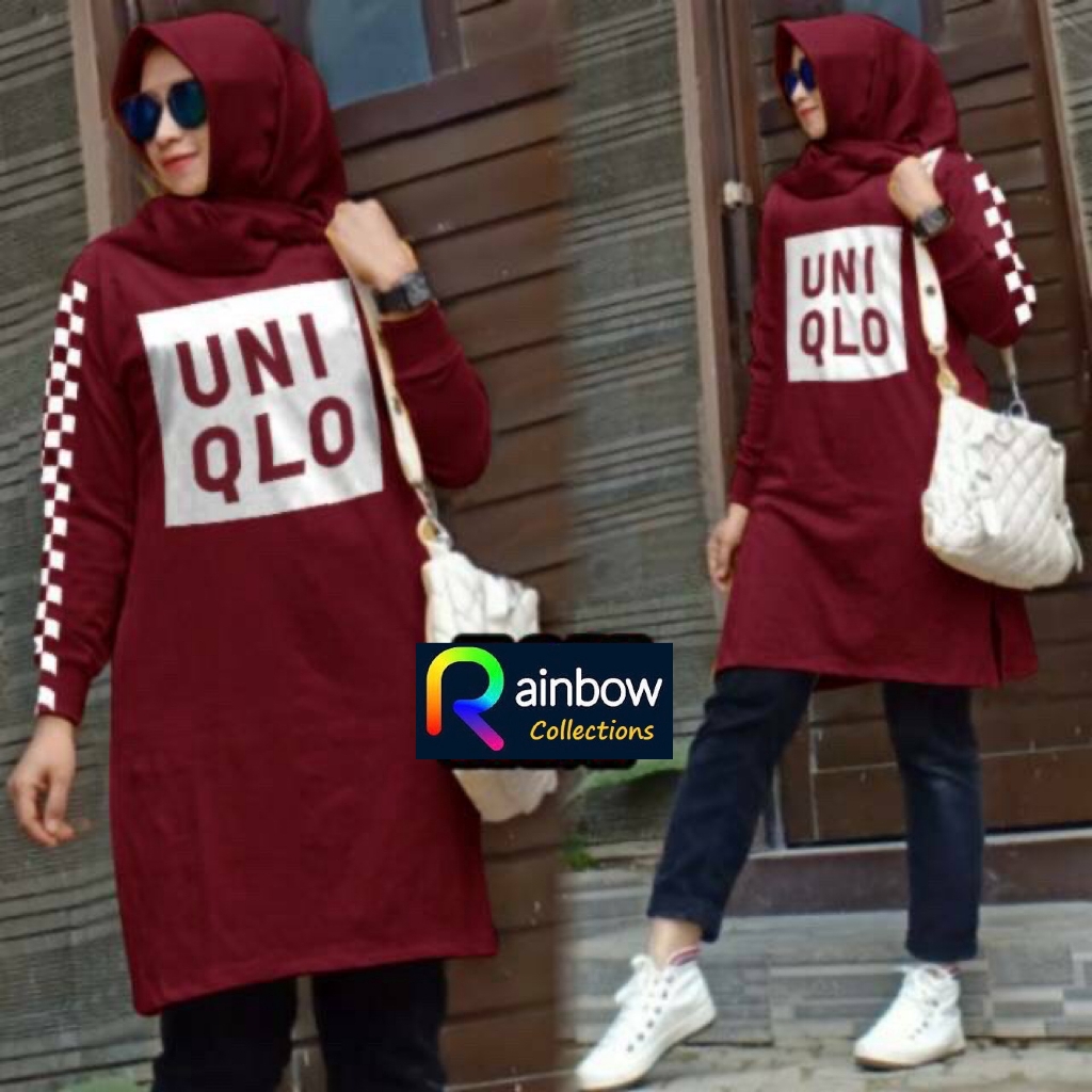 TUNIK UNI - BAHAN BABY TERRY TEBAL DAN HALUS