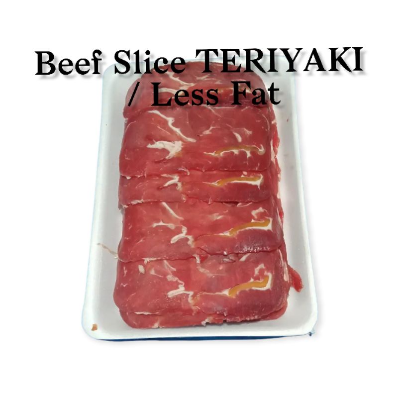 

Beef Slice TERIYAKI 500 gram Sukiyaki Less Fat