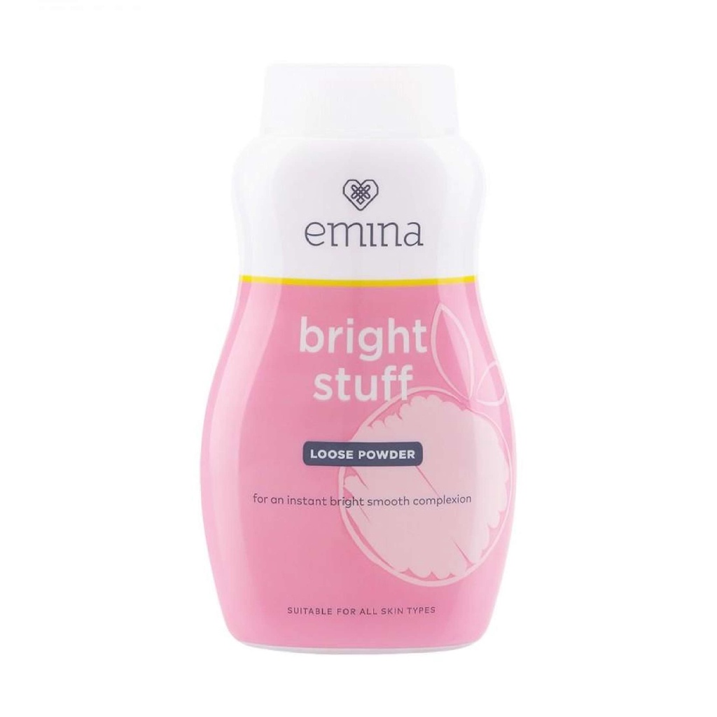 Paket Ekonomis Emina Bright Stuff 5pcs (Serum 7,5ml+Bedak 55gr+Moist Cream 20ml+Toner 100ml+Face Wash 50ml)