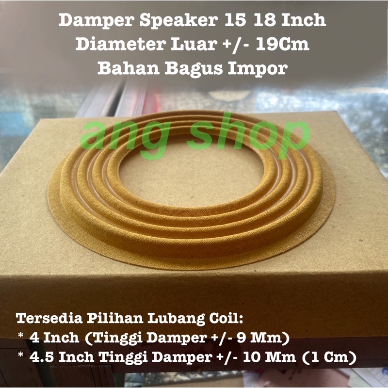 Damper Dumper Demper Spider Speaker 15 18 Inch Inci 19Cm 19 Cm 192 MM Tinggi Impor Bagus