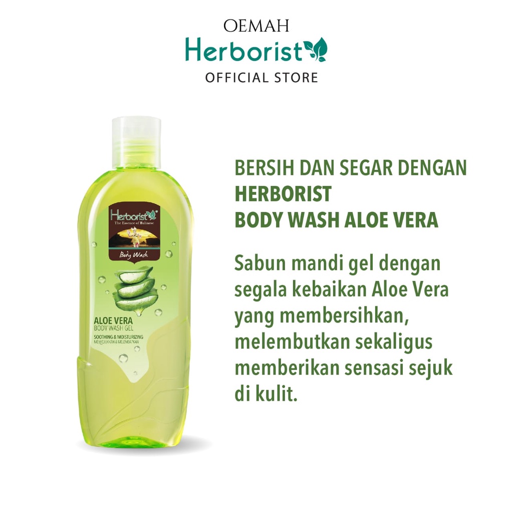 Herborist Body Wash Zaitun &amp; Aloevera 250ml