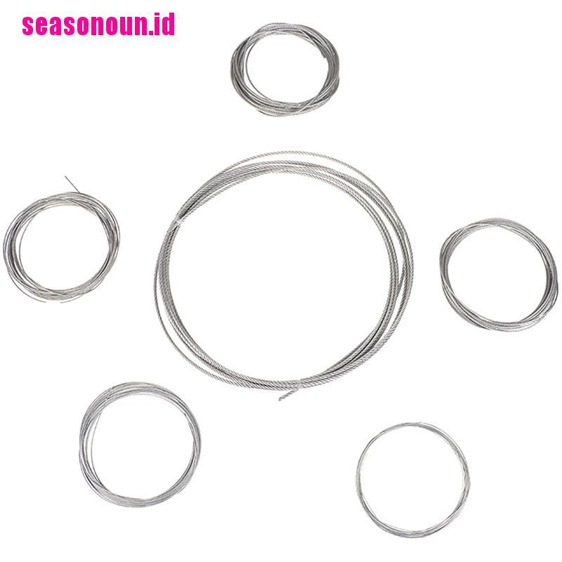 【seasonoun】5m 304 stainless steel soft wire rope soft fishing lifting cable clo