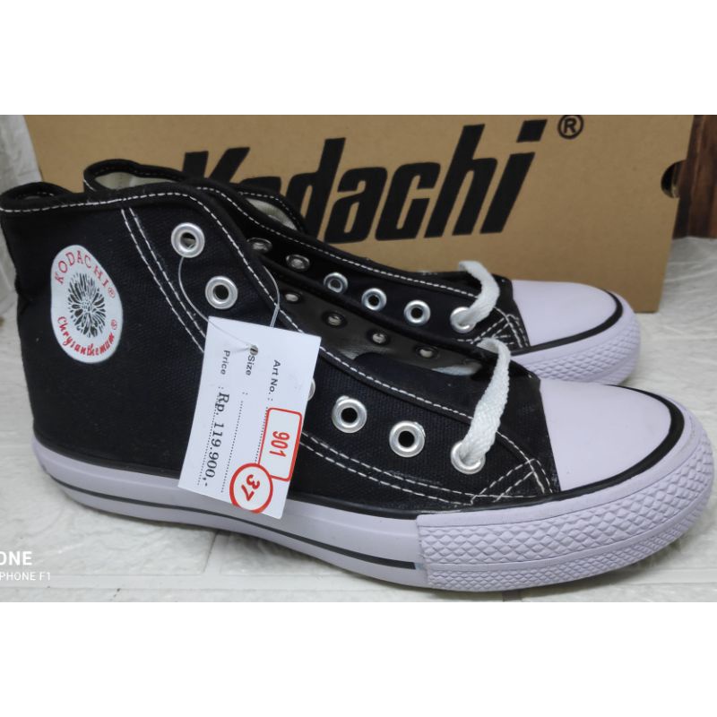 SEPATU SEKOLAH KODACHI 902 37-42 black white banderol 116900