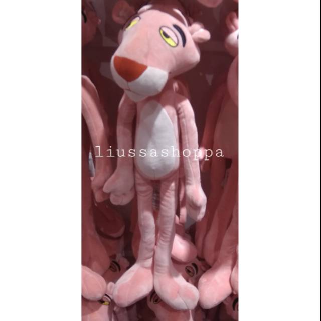 pink panther plush miniso