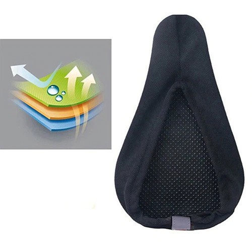 Cover Jok Sadel Sepeda Sporty Silicone &amp; Sponge - Hitam