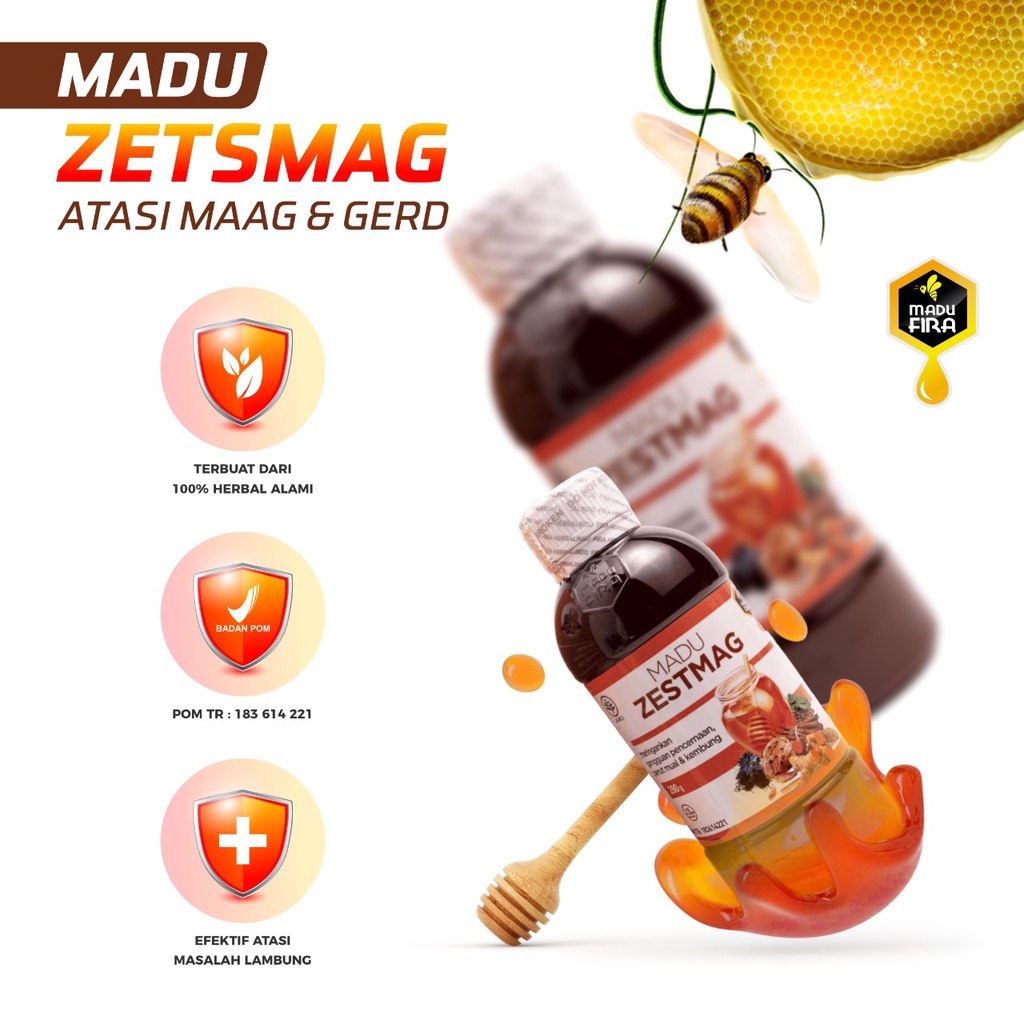 Zetsmag Madu Zestmag Asli 100% Obat Asam Lambung -Zestmag Original - Zetmag Madu Asam Lambung Ampuh