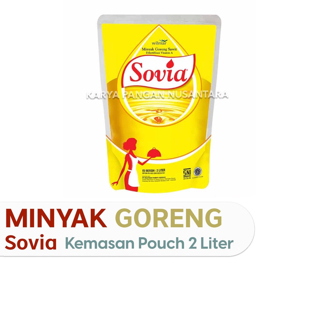 

MINYAK GORENG SOVIA 2LITER MINYAK GORENG 2LTR MINYAK GORENG 2LT SOVIA POUCH 2L