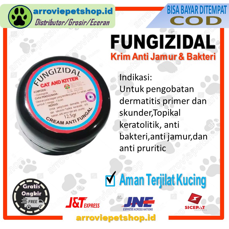 FUNGIZIDAL SALEP ANTI JAMUR KUCING| OBAT JAMUR BAKTERI GATAL GATAL KUCING