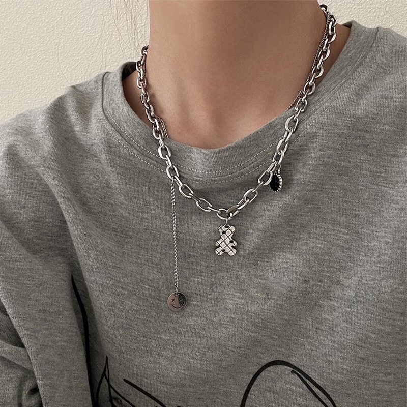 teddy bear necklace