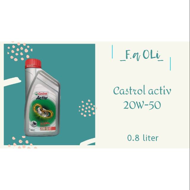Castrol activ 20W-50 0.8liter