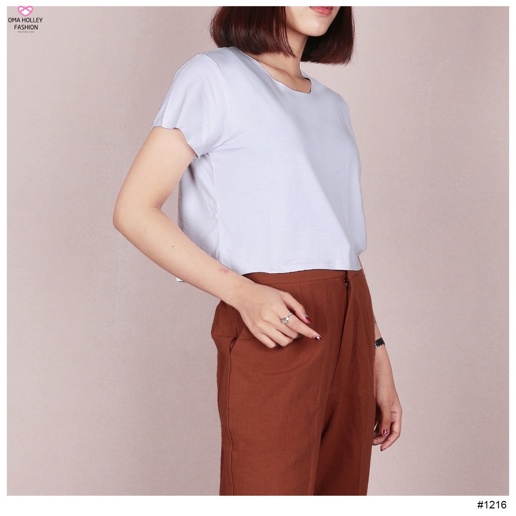 (COD) OH Fashion Kayla Blouse Crop Top #1216