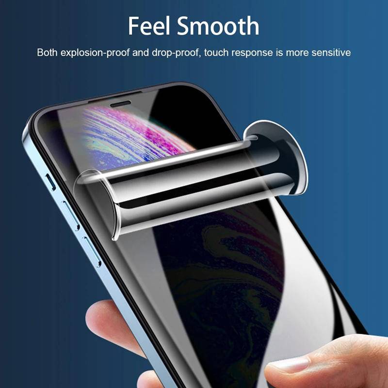 Pelindung Layar Hydrogel Anti Spy Untuk iPhone 13 12 11 Pro MAX Mini X XS MAX XR SE 2022 2020 7 8 Plus