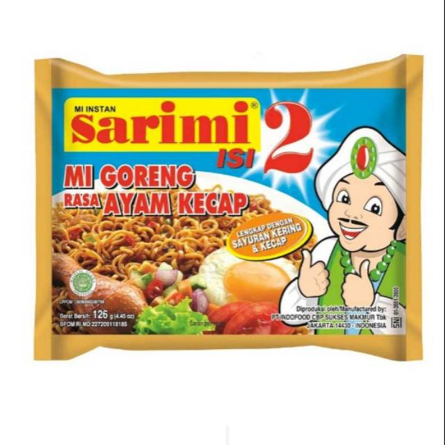 

Sarimi Isi 2 Mie Goreng Ayam Kecap 126gr