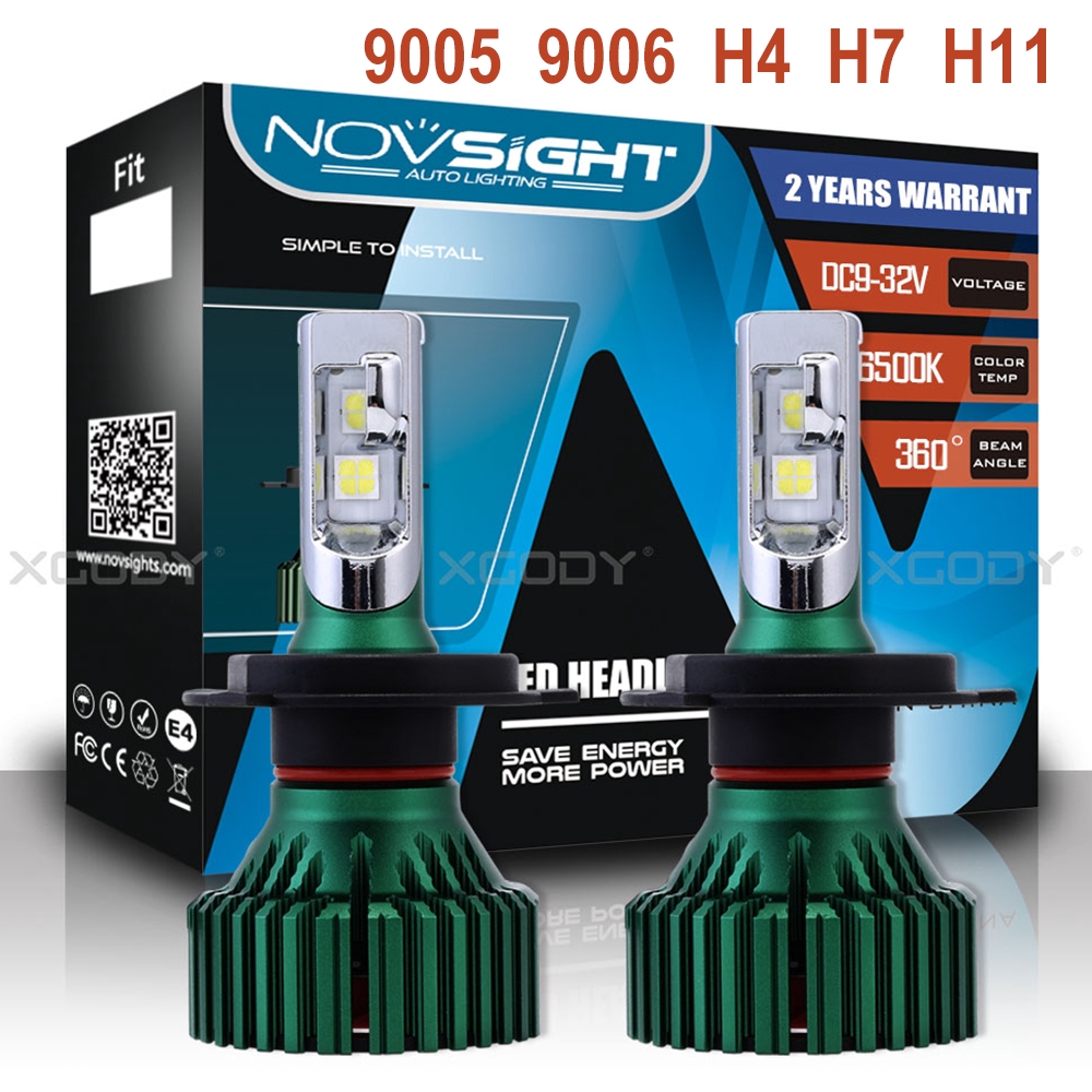 Lampu Depan Mobil H11 H4 H7 9005 9006 novsight N8 LED Lampu Depan Mobil H11 H4 H7 9005 9006 novsight N8 LED