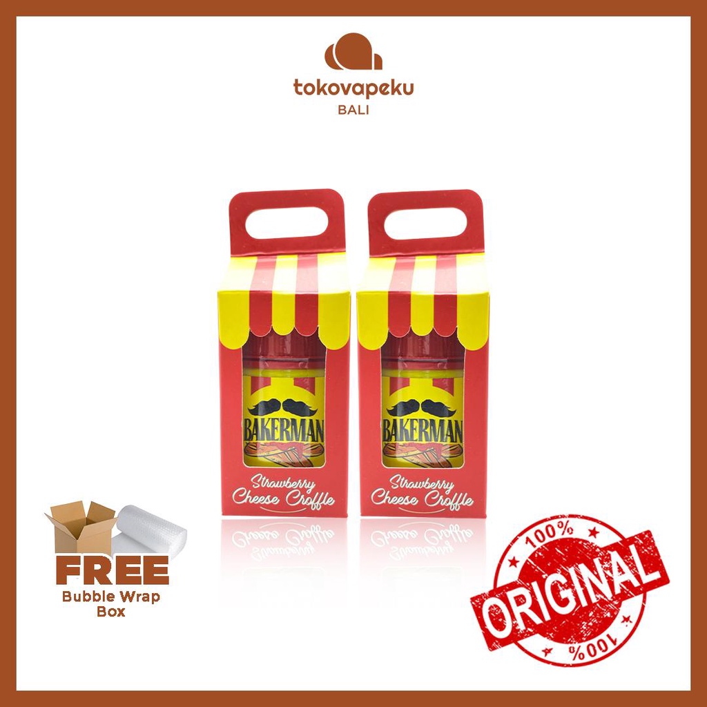 BAKERMAN V2 BAKERMAN STRAWBERRY 60ML AUTHENTIC by PUFF DISTRIBUTION X MIRACLE LAB