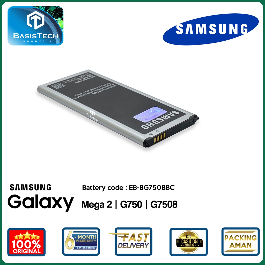 BATERAI SAMSUNG GALAXY MEGA 2 - G750 - G7508 - EB-BG750BBC - ORI