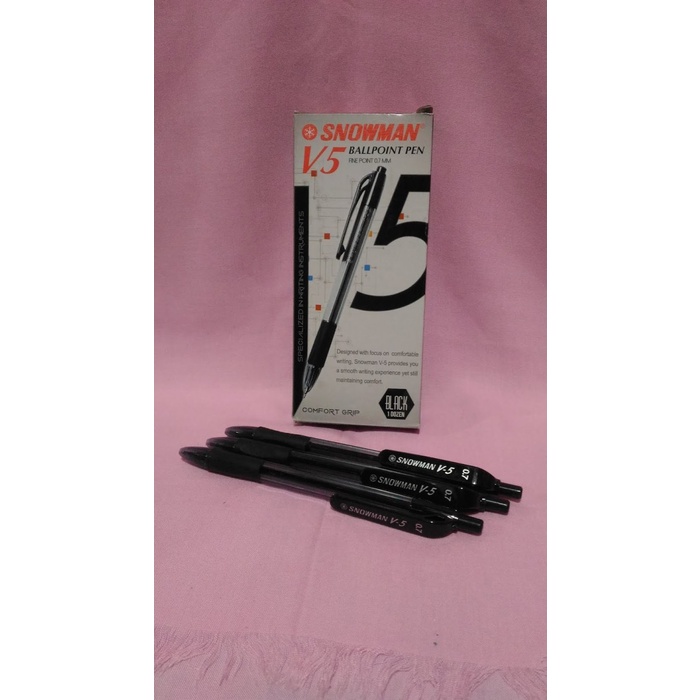 

Eklusif Pen Snowman V5 Hitam Model Cetek Ready Bagus Murah 1 Lsn Lusin Trendi