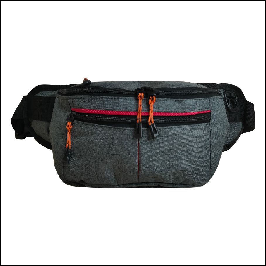 Tas Selempang Bahu PEGE Pria Waistbag Model Kasual Polos Bahan Denin Tebal - PG 8832